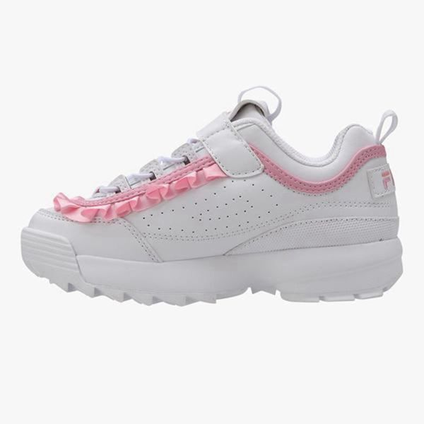 Fila Tenisky Detske Biele / Ruzove - Disruptor 2 Kd Frill Vypredaj - Slovakia 15673-DGOA